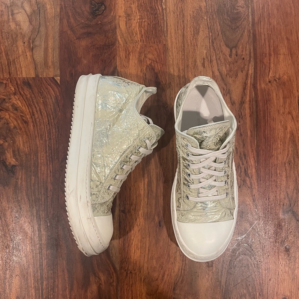 Rick Owens Drkshdw Foil Ramones in Gold Metallic